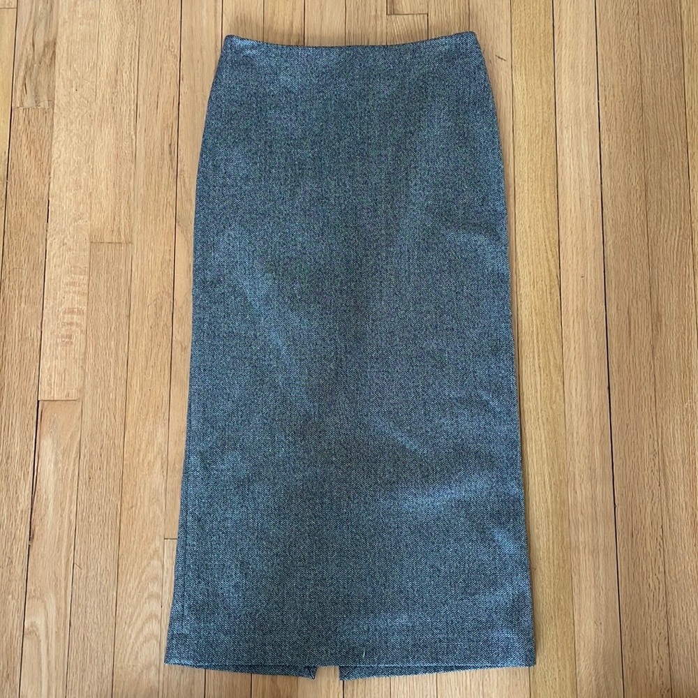 Zara // Tweed Midi Skirt